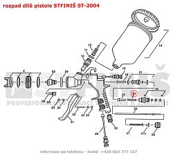 rozpad dl pistole STFINI ST-2004